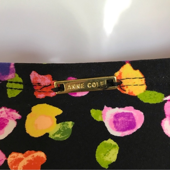 Anne Cole Women’s Floral Shirred Bandeau One-Piece Halter Strap Swimsuit Size 8 - Picture 9 of 13